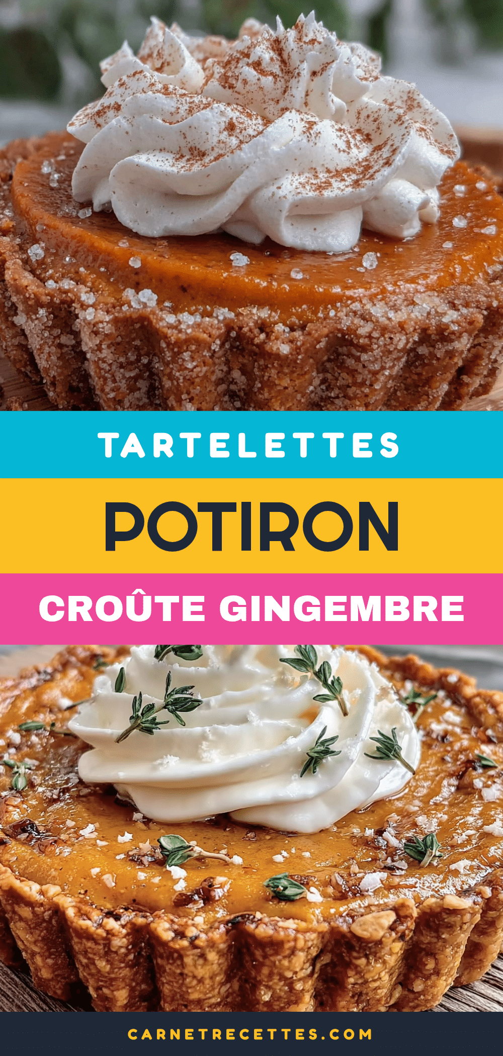 tartelettes potiron gingembre recipe