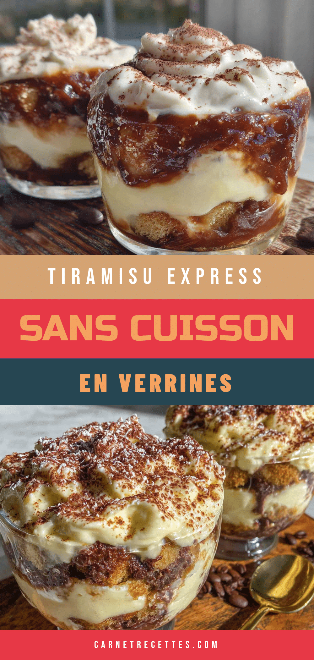 tiramisu express sans cuisson en verrines recipe