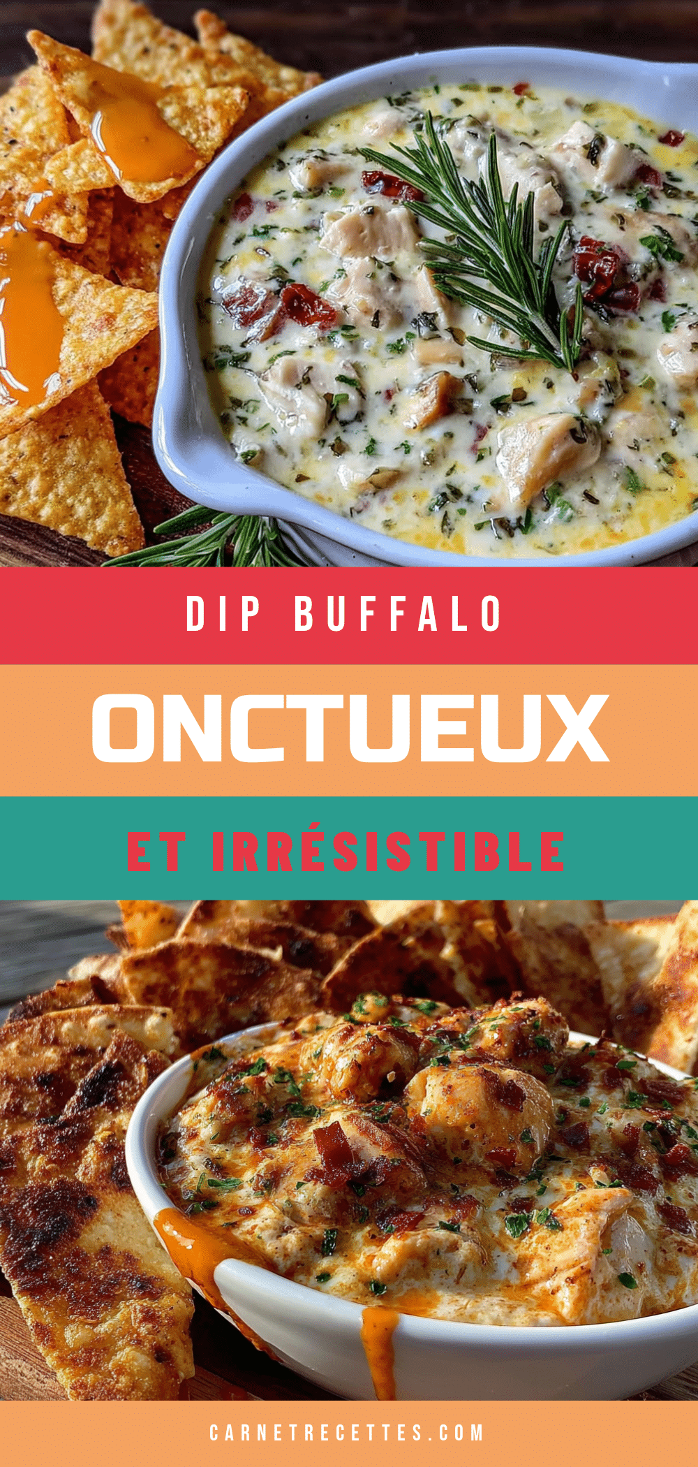 trempette buffalo au poulet recipe