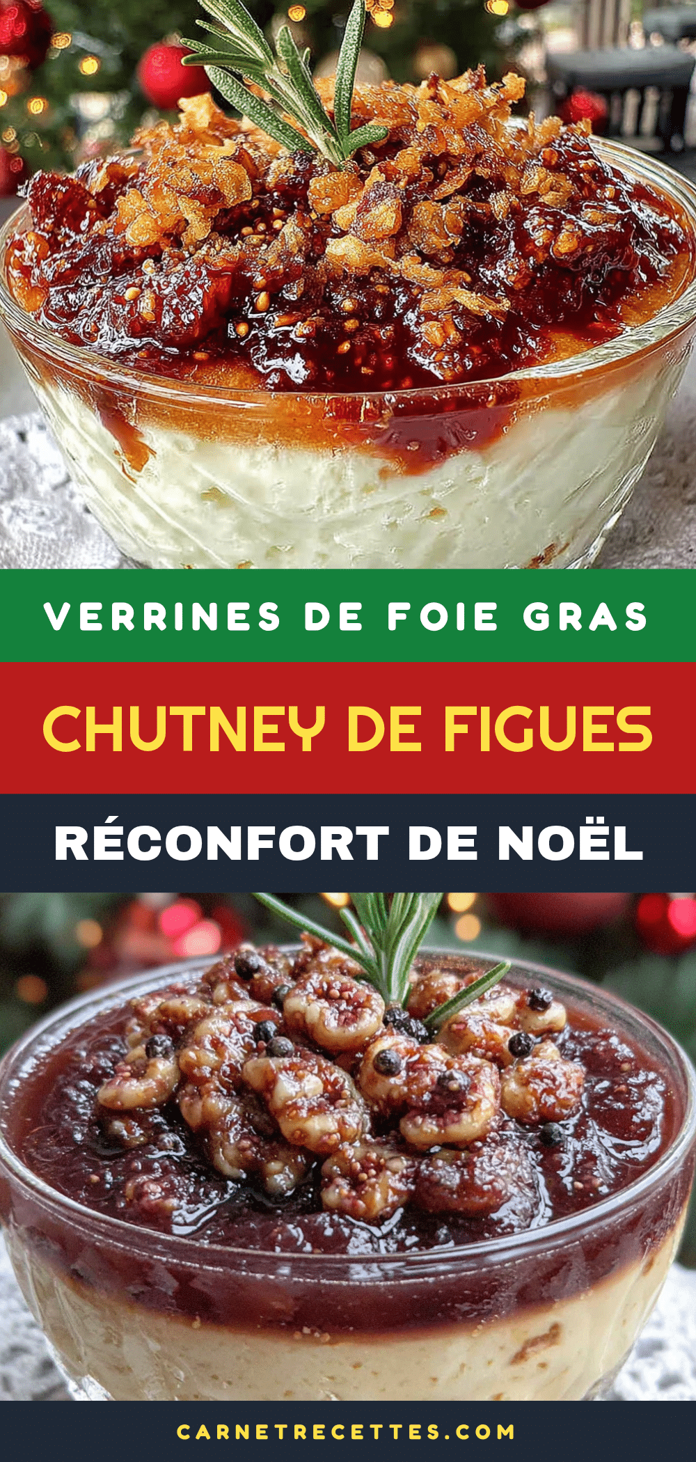 verrines de foie gras et chutney de figues recipe