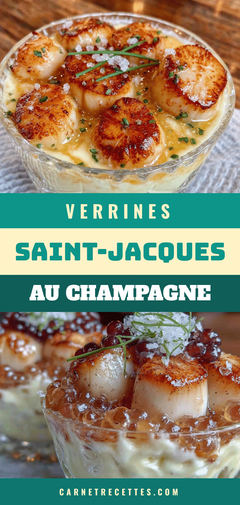 verrines saint-jacques au champagne crémeuses recipe